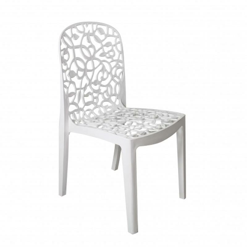

Pack 6 Sillas Flora Blanca
