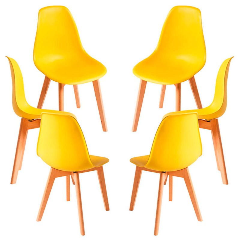 

Packs Sillas Comedor - Pack 6 Sillas Kelen - Amarillo