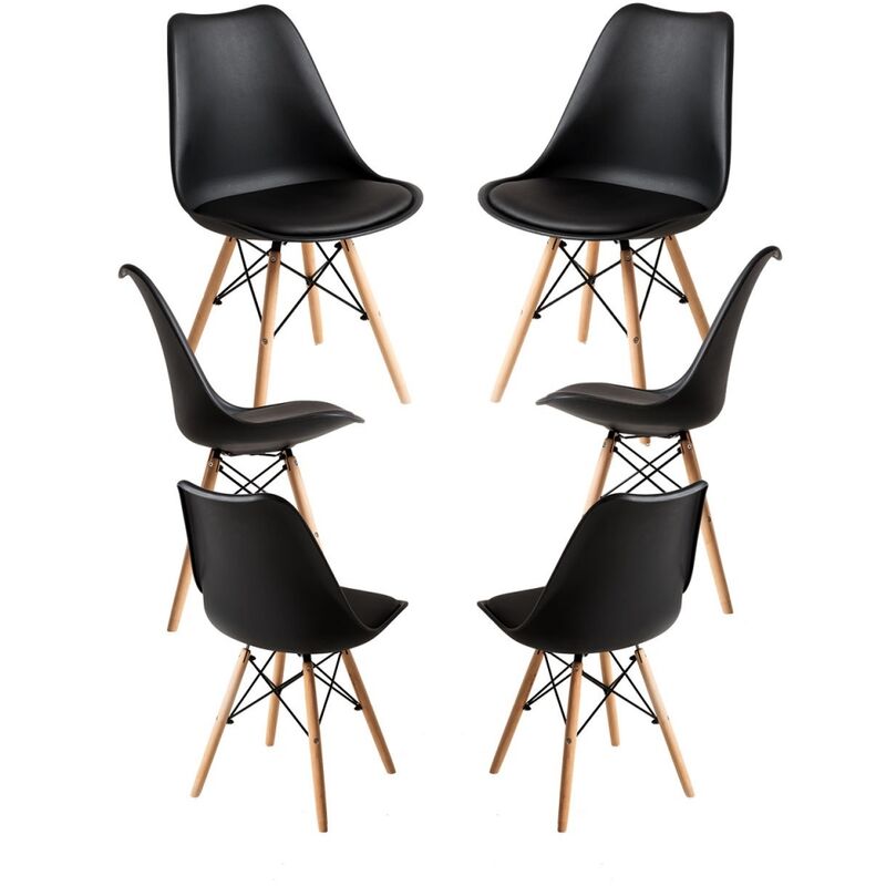

Packs Sillas Comedor - Pack 6 Sillas Tilsen - Negro