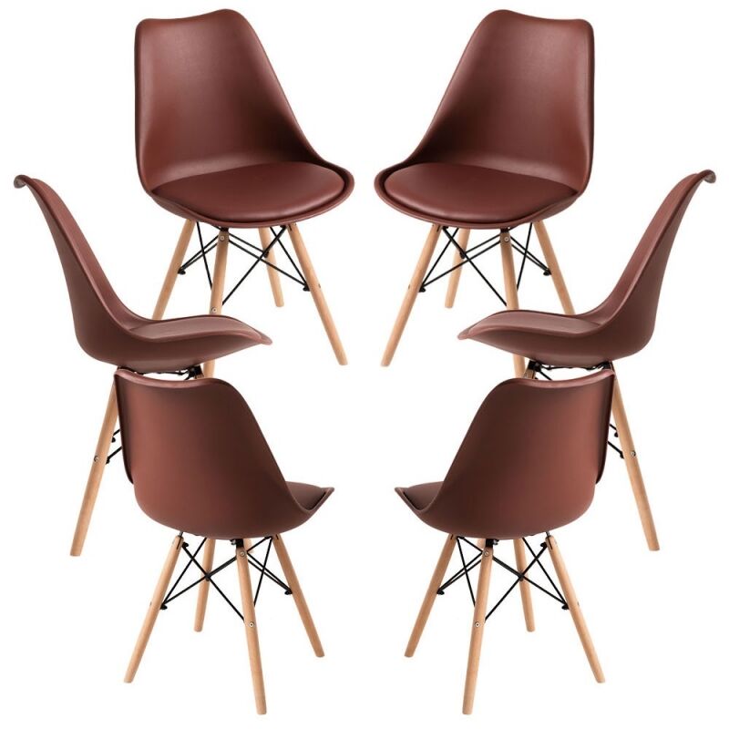 

Packs Sillas Comedor - Pack 6 Sillas Tilsen - Marrón