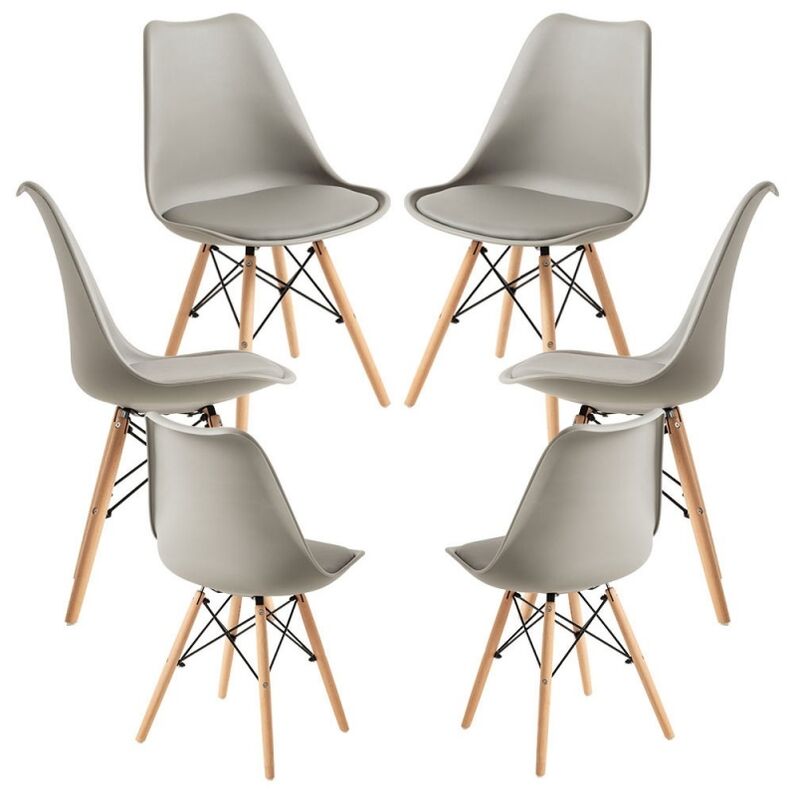 

Packs Sillas Comedor - Pack 6 Sillas Tilsen - Gris claro
