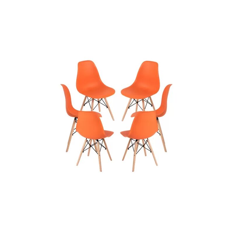 

Packs Sillas Comedor - Pack 6 Sillas Tower Basic - Naranja