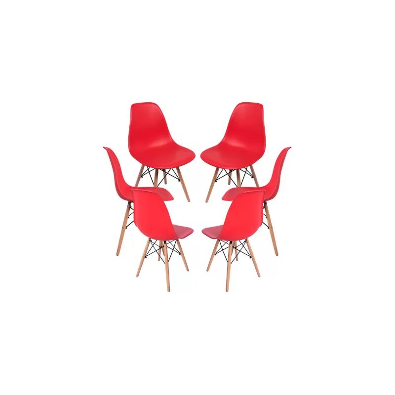 

Packs Sillas Comedor - Pack 6 Sillas Tower Pro - Rojo