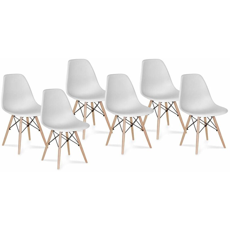 

Pack 6 Sillas Tower Wood Blanc Ancho: 46.5 Cm X Largo: 50.5 Cm X Alto: 81 Cm
