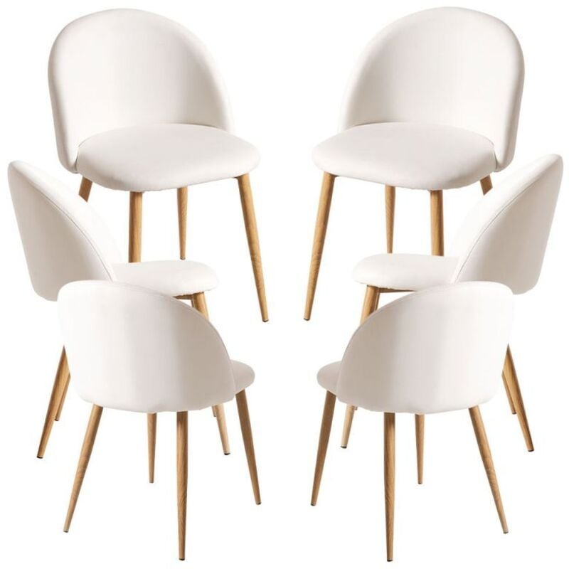 

Packs Sillas Comedor - Pack 6 Sillas Vint Polipiel - Blanco