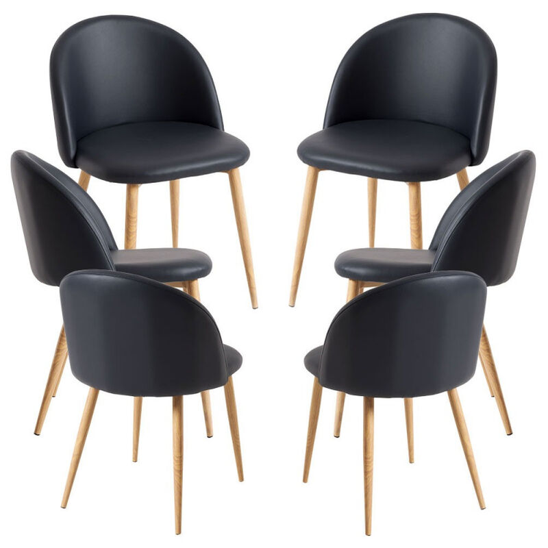 

Packs Sillas Comedor - Pack 6 Sillas Vint Polipiel - Negro