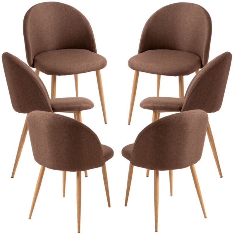 

Packs Sillas Comedor - Pack 6 Sillas Vint Tela - Marrón