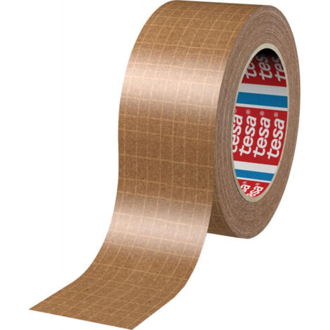 Pack 6 tesapack paper con filamentos marron 25m x 50mm