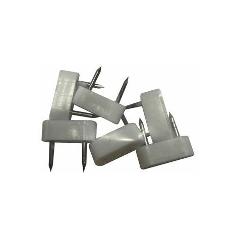 PACK 6 unid. TOPE ARMARIO 2 PUNTAS 7x18mm BLANCO EDM