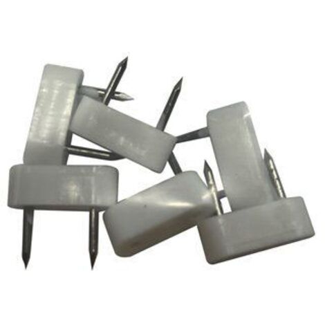 PACK 6 unid. TOPE ARMARIO 2 PUNTAS 7x18mm BLANCO EDM
