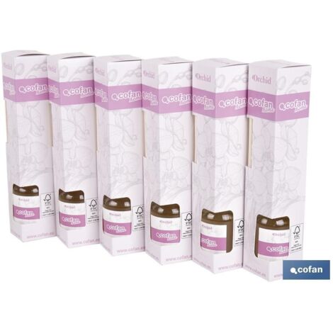 Pack 6 unidades ambientador de varillas orquídea 50 ml