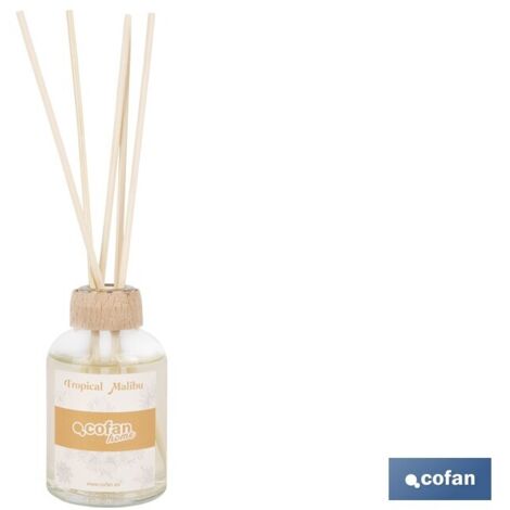 Pack 6 unidades ambientador de varillas tropical malibú 50 ml