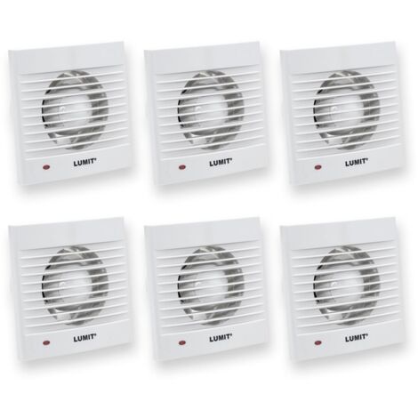 Pack 6 unidades extractor de baño gravana  extractores para baño  pack ahorro + economico  6 extractores 80 mm de diametro