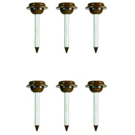 PACK 6X WEITECH Répulsifs Solaires Anti-serpent Lézar Jardin Repousse Serpent