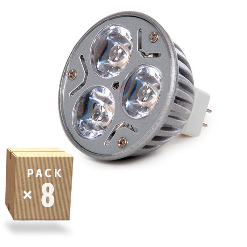 

Pack 8 Bombillas LED GU5,3 6W 515Lm 3000ºK 30.000H [CA-MR16-9W-WW-PK8-AP] | Blanco Cálido (CA-MR16-9W-WW-PK8-AP)