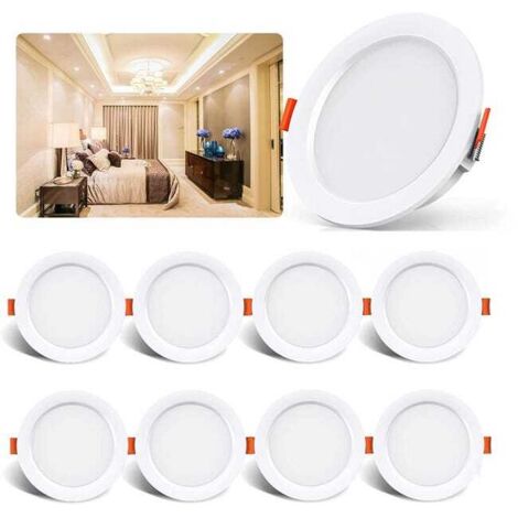 Pack 8 Downlight LED 5W Extraplanos – Luz Blanca Neutra 4000K