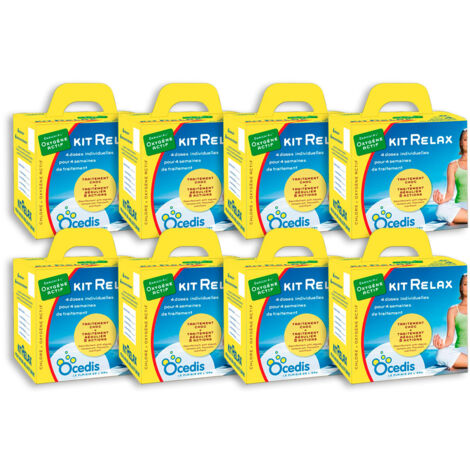 Pack 8 mois traitement oxygène actif Ocedis KIT RELAX pour piscine 30m³