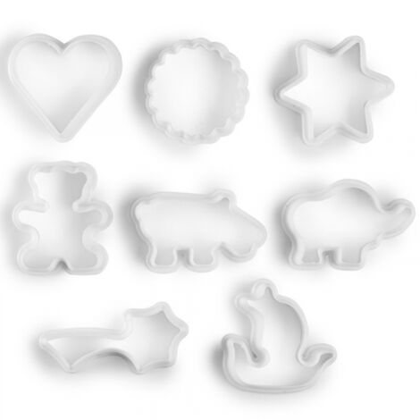 Pack 8 moldes cortapastas plastico 701500 ibili