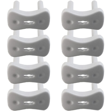 Pack 8 Protectores de Enchufe Europlug Empotrables Blancos Nine&One