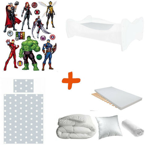 Avengers housse de couette + 2 taies - 240 x 220 cm - bouclier TBD