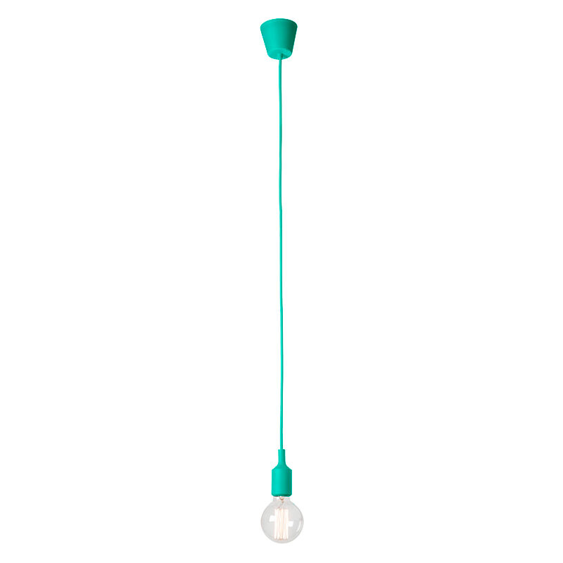 

Pack 8X Pendel Infantil Silicona 1xE27 1,2M Azul Turquesa