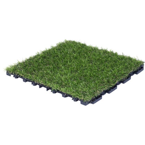 CATRAL GARDEN PACK 9 BALDOSAS CÉSPED ARTIFICIAL CLICKGREEN 30X30 CM