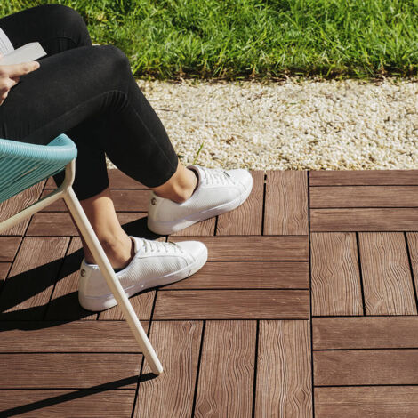 PACK 9 BALDOSAS ECOLOGICAS CLICKFLOOR MADERA 30X30CM 30 X 30CM