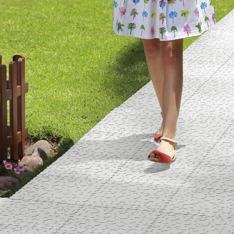 PACK 9 BALDOSAS ECOLOGICAS CLICKFLOOR PIEDRA BLANCO 30X30CM 30 X 30CM