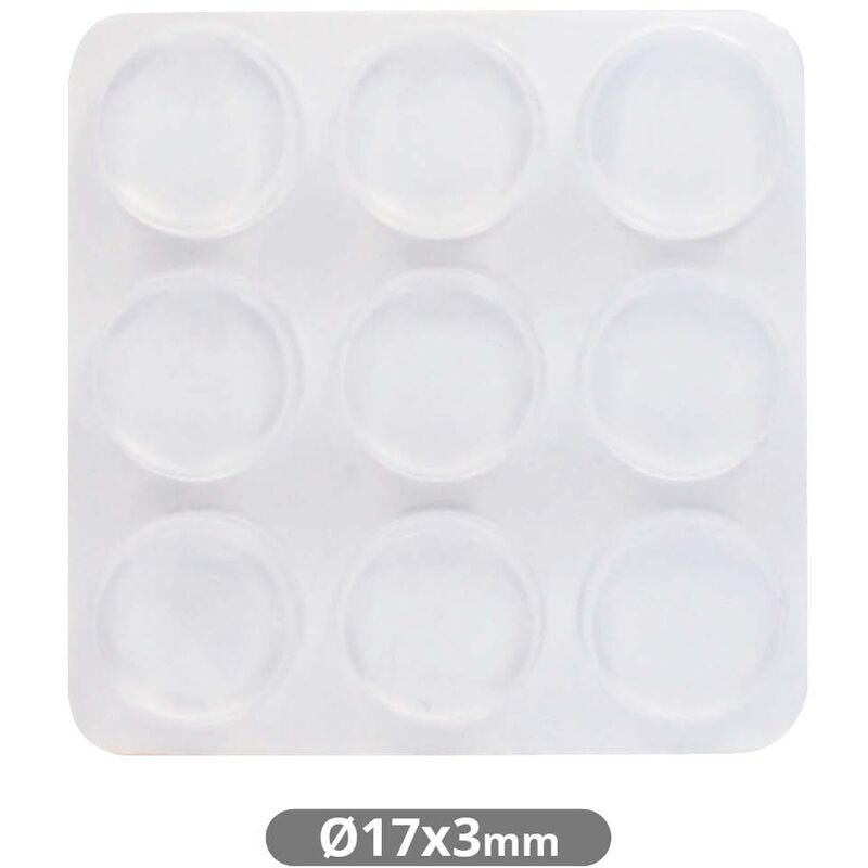 

Pack 9 gotas protectoras adhesivas 3mm Ø17mm