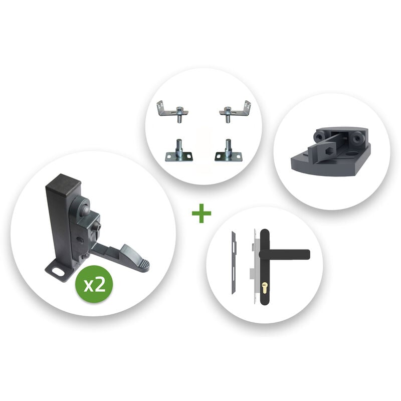 Pack accessoires d'installation portail battant