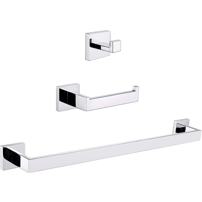 Valaz - Pack accessoires salle de bain luanda chromé