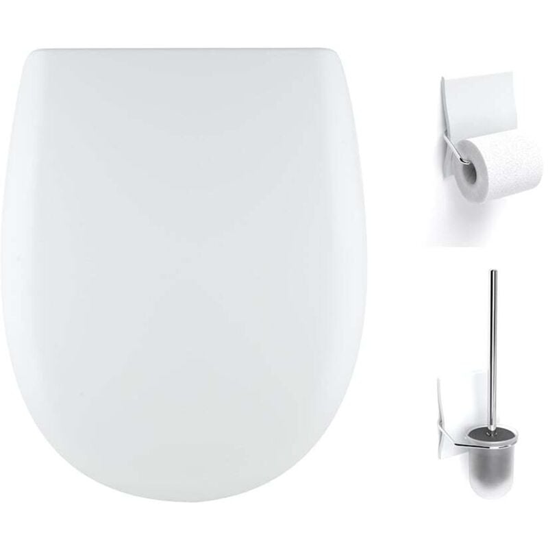 Set accessoires Olfa Ariane Soft White Mat, descente assistée, déclipsable