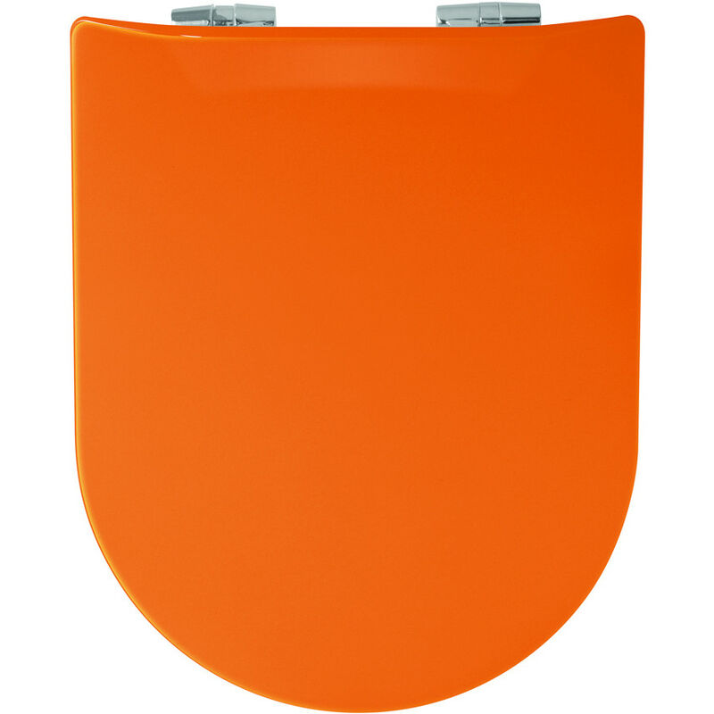 Abattant wc Wood Slim Safran Brillante - descente assistée - déclipsable Olfa