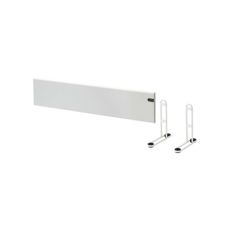 Adax - Pack Radiateur électrique blanc - 1200 w - 1450x200x90mm - Neo Basic NL12 kdt - Pieds pour radiateur l blancs - 195x145mm