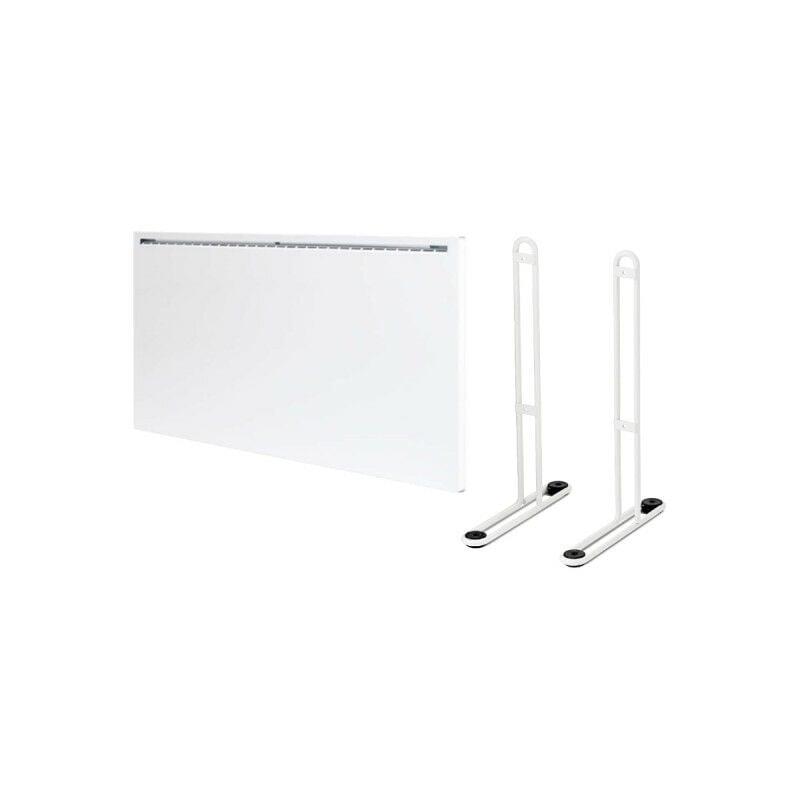 Adax - Pack Radiateur électrique connecté blanc - 800 w - 750x330x91 mm - Famn h 08 kwtw - Pieds pour radiateur p blancs - 195x290mm