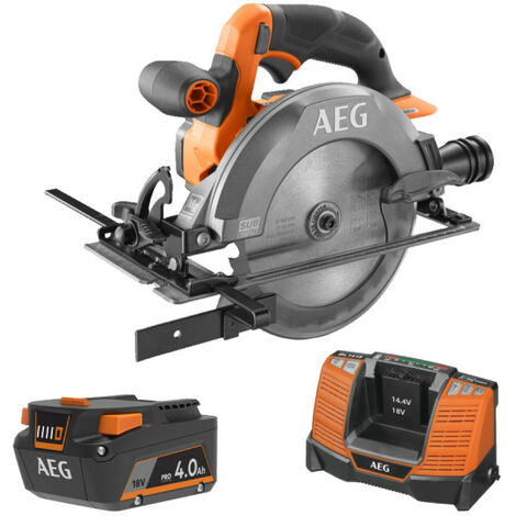 Pack AEG 18V - Scie circulaire Subcompact Brushless 165 mm - Batterie 4.0 Ah - Chargeur