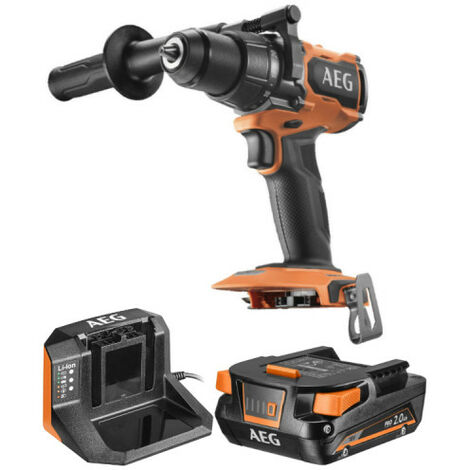 Pack AEG Perceuse à percussion - BSB18SBL-0 - 18V Brushless - 1 batterie 2.0Ah - 1 chargeur - SETL1820S