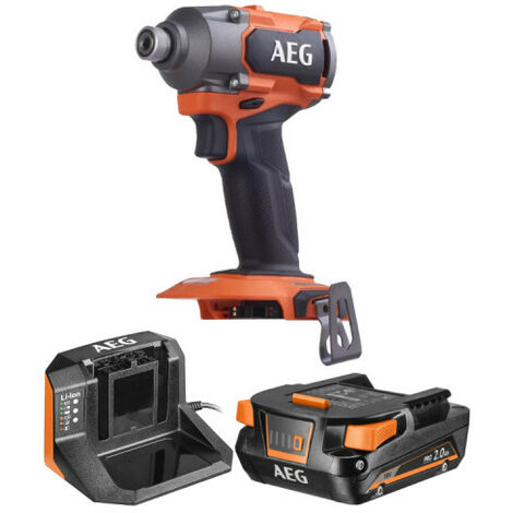 Pack AEG Visseuse à chocs - BSS18C3B3-0 - 18V Brushless - 1 batterie 2.0Ah - 1 chargeur - SETL1820S