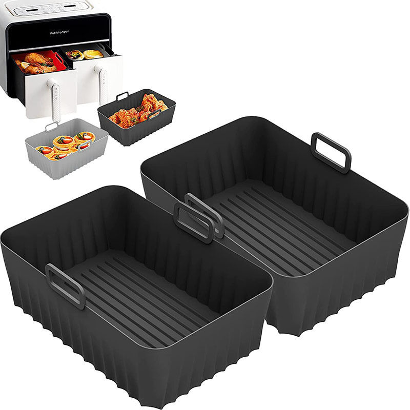 Pack Air Fryer Accessories (21.5 X 14.5 X 7 Cm), Ninja Foodi Af400eu Af300eu 9.5l Air Fryer Tray, Silicone Air Fryer Tray For Instant Pot Ultenic Masterpro Dual Air Fryer - 85033890
