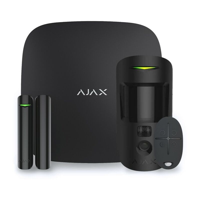 Alarme maison sans fil Ajax Hub 2 - Kit 1 - Noir