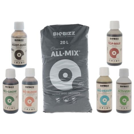 Pack All.Mix 20 litres Biobizz + engrais et booster