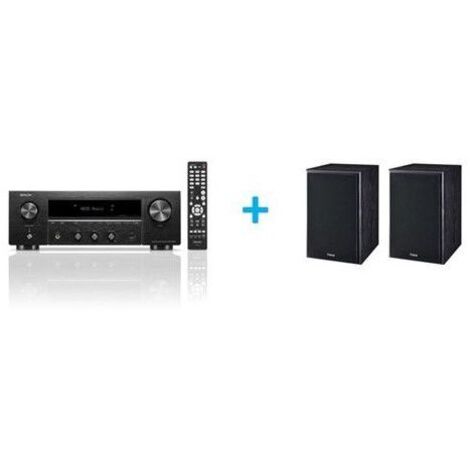 Pack ampli et enceintes Hi‑Fi - Denon & Magnat - DRA-900H + Monitor S30 - Noir - Amplificateur réseau - Enceintes bibliothèque