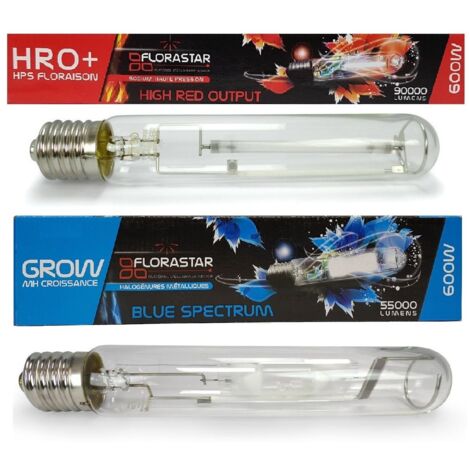 Pack ampoules 600W MH + HPS FLORASTAR