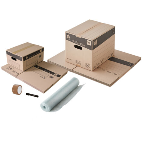 Pack and Move - Kit déménagement livres + marqueur + 1 adhésif offert