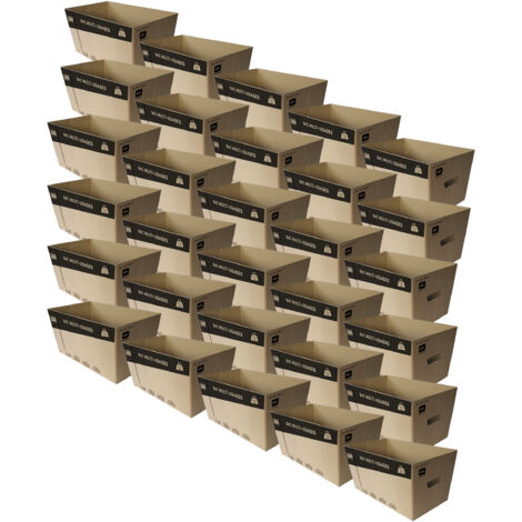 Pack and Move - Lot de 30 caisses en carton - 53 x 30 x 26 cm - Transport, déménagement, stockage