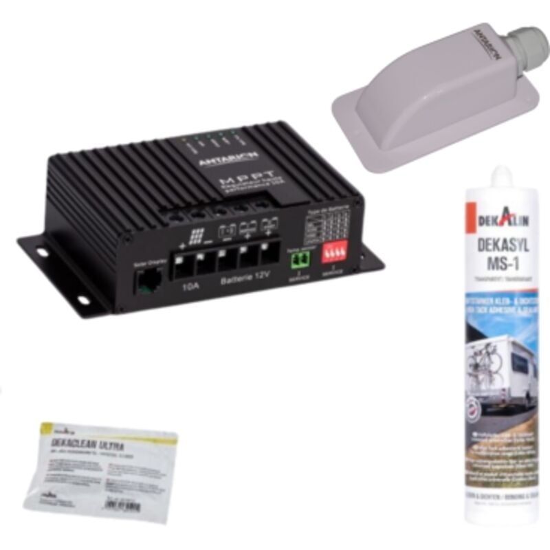 Pack Antarion Kit de pose solaire avec Régulateur de Charge mppt 160W 10A Meilleur rendement