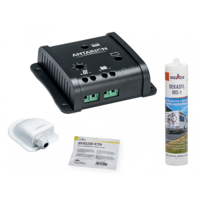 Antarion - Pack Kit de pose solaire avec Régulateur de Charge pwm 160W 10A