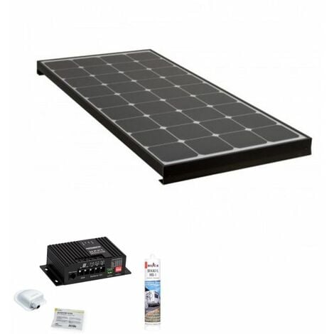 PACK ANTARION Panneau Solaire Black Booster 220W + Kit de pose solaire avec Régulateur de Charge MPPT 320W 20A Bluetooth - Noir