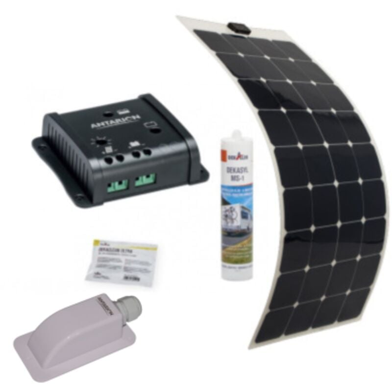 Pack ANTARION Panneau Solaire Souple 135W Camping car Van Life + régulateur solaire SC10
