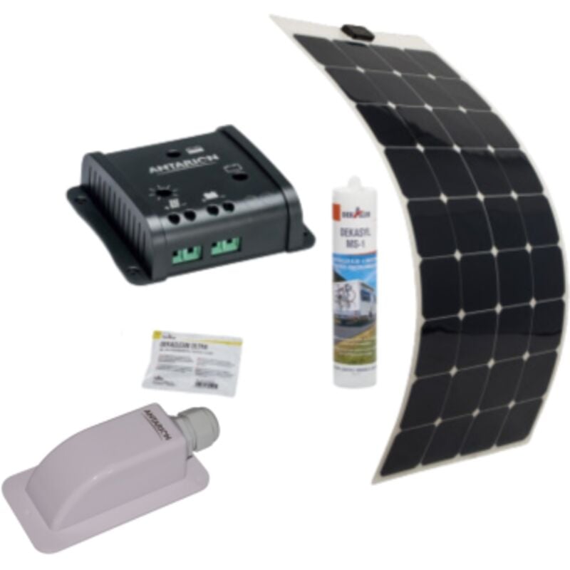 Pack Antarion Panneau Solaire Souple 150W Camping car Van Life + régulateur solaire SC10